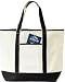 Deluxe Canvas Tote Bag, Black