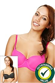 2 Pack Underwired T-Shirt Balcony A-DD Bras