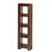 Dakota - DVD Holder - 4 Holes - Solid Mango Wood - Walnut Finish