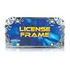 Chrome Frog Metal License Plate Frame