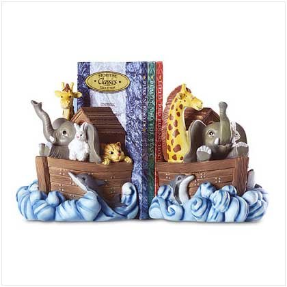 Alabastrite noah's ark book ends - Style 29481