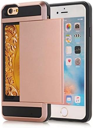 iPhone 7-Plus Case Very Slim Fit&amp;Durable [Card&amp;Cash Holder] Easy Slide-Full Card Wallet Protection. (Silky Bronze)