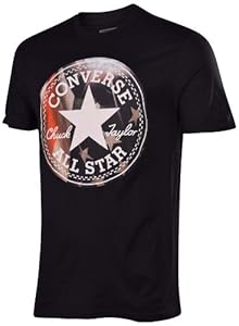 Converse Men's Chuck Taylor All Star Flag Patch T-Shirt-Black-Medium