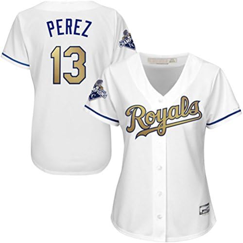 Baseball Jersey Women Kansas City Royals Jersey #13 Salvador Perez Size XXL