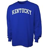 Kentucky Wildcats Royal Blue Vertical Arch Long Sleeve T-shirt