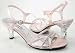 Pink Clear Jeweled Bridal Wedding Sandals Shoes