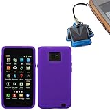 GTMax Purple Silicone Case Cover with Gift LCD Screen Cleaner for AT&T, Ver ....