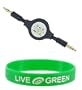 Non-OEM Black 31-Inch Retractable 3.5mm Male to Male Auxiliary Cable Compatible with Amazon Kindle 2 eBook / Book Reader