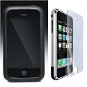 Shop4accessories Accessory Bundle: Screen Protector (with MicroFibre Cleaning Cloth) & Slim Black Silicone Skin Tough Rubber Case for the Apple iPhone 3G / 3GS Mobile Phone!