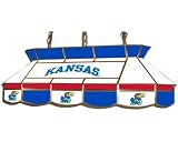 Sports Fan Products 7905-KAN NCAA Kansas Jayhawks 40" MVP Full Size Stained Glass Pool Table Lamp