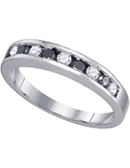 0.24CT BLACK DIAMOND INVISIBLE BAND