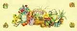 IMAGE OF Life in the garden IV MUSEUM WRAP CANVAS Print With Added Heavy BRUSHSTROKES N. Kenzo 20x8