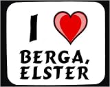I Love Berga, Elster Decorated Mouse Pad