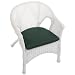 Wicker Bistro Chair Cushion 2"hx18"wx18"d Forest Green Sn