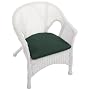 Wicker Bistro Chair Cushion 2"hx18"wx18"d Forest Green Sn