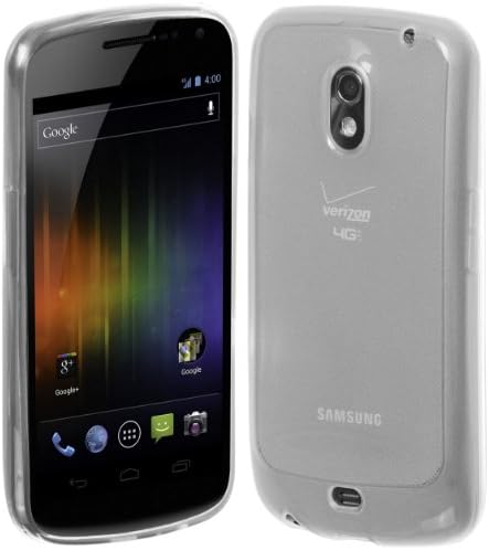 Cimo Gloss Back Case Flexible TPU Cover for Samsung Galaxy Nexus - Frosted Clear
