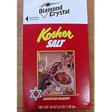 Diamond Crystal KOSHER SALT - 1 box, 3 lb