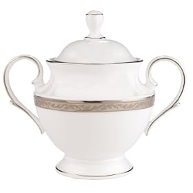 Lenox Landmark Platinum Bone China Sugar Bowl by Lenox
