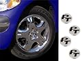 PT Cruiser Silver Center Wheel Caps w/ PT Logo