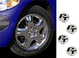 PT Cruiser Silver Center Wheel Caps w/ PT Logo