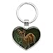 White-Tailed Fawn Alert Baby Deer Heart Love Metal Keychain Key Chain Ring