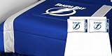 Tampa Bay Lightning Bedding - NHL Sidelines Comforter and Sheet Set Combo - Full