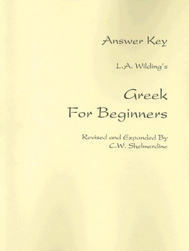 City Travel Guides Discounted  Books : Wilding's Greek for Beginners: Answer Key