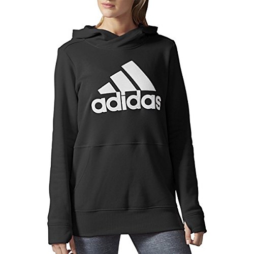 アディダス アウター パーカ＆スウェット adidas Women's SpeedX Fleece Logo Hoodie Black [並行輸入品]