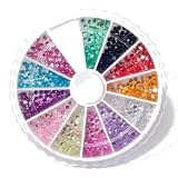 Carroussel 12 couleurs 600 mini strass (#40719) Taille 1.5mm