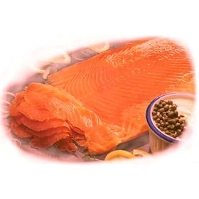 Charleston Seafood Frozen Smoked Salmon, 8-Ounce Box by Charleston Seafood