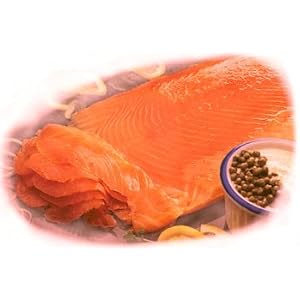 Charleston Seafood Frozen Smoked Salmon, 8-Ounce Box by Charleston Seafood