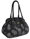 EyeCatchBags - Chloe Underarm Canvas Shoulder Bag Black