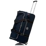 Kipling Canyon 30" Large Wheeled Duffel Luggage "True Blue"