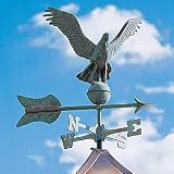 Outdoor Living : Eagle Weathervane, Blue Verde Roof Mount