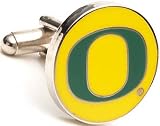 Cufflinks Inc Men's Oregon Ducks Cufflinks Yellow/Green