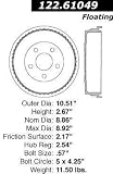 Centric Parts 122.62000 Brake Drum