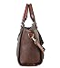 Diophy PU Leather Two Tone Front Pocket with Snake Skin Pattern Flap & Buckle Décor Top Handle Handbag Accented with Removable Strap Womens Purse PS-3375