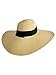 Luxury Divas Tan Wide Brimmed Floppy Hat With Black Ribbon Hat Band