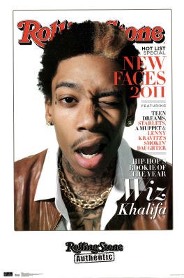 Wiz Khalifa Rolling Stone Cover Music Poster Print - 22x34 Poster Print, 22x34