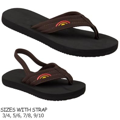 ... com: Rainbow Sandals Boys Kids Grombows Black Neoprene Sandals: Shoes