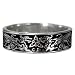 Narrow Celtic Knot Dragon Ring Triquetra Ring Band for men or women (sz 5-14)
