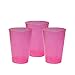 Party Essentials Hard Plastic 10-Ounce Party Cups and Tall Tumblers, Neon Pink, 25-Count
