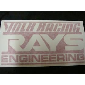 "Volk" Racing Decal Sticker (New) Red X2