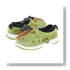 Weboo Toddler Boys Chompers Green Dinosaur Character Slip On Shoes 7