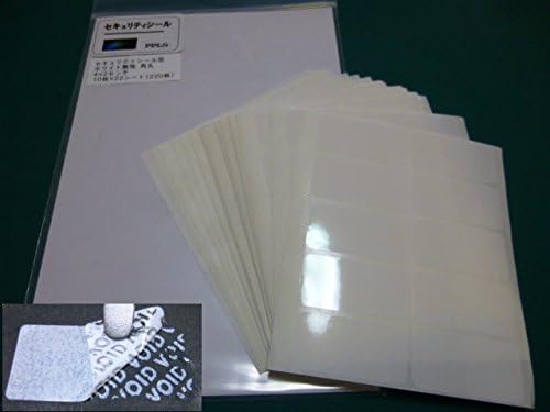 PPLS Square and round White Stickers Protective Security "Seal and Protect" Tamper Evident 1.57"~0.79"4~2cm).
