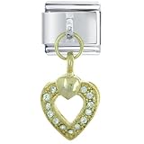 Open Heart Pugster Italian Charms
