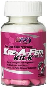 All American EFX Kre-A-Fem Kick Capsules, 60 Count