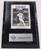 MLB Carlos Pena Card Plaque - Tampa Bay Rays