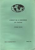 Christ in a universe of faiths