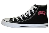 Game Day Soles Hi Top Black University of Nevada Las Vegas (UNLV) Logo Canvas